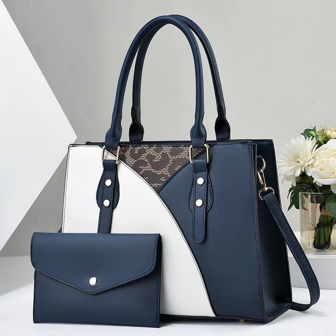 Ladies' fashionable tote bag with removable clutch