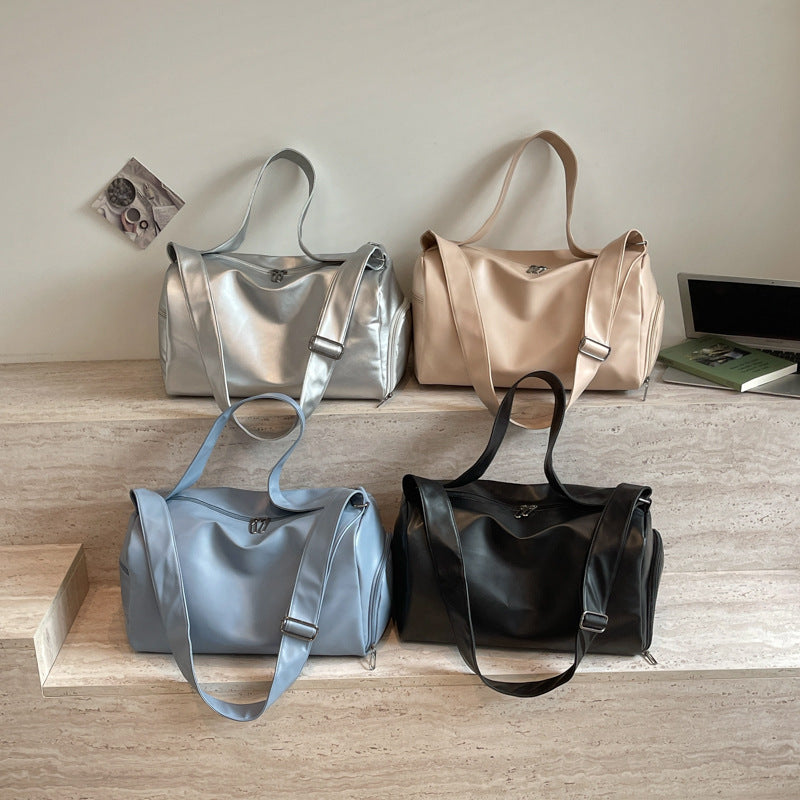 Stylish Leather Duffle Bag