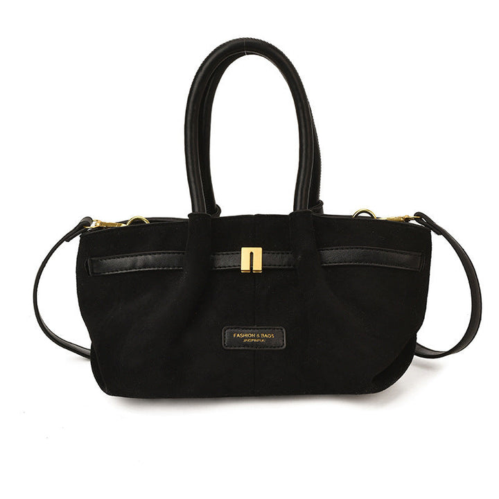 Women trendy hobo bag made of high-quality suede