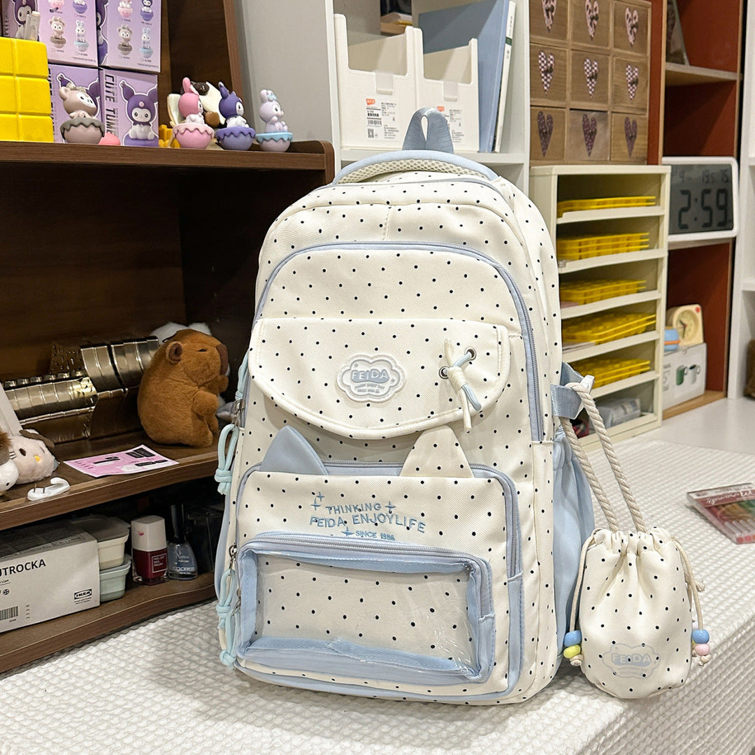Cute Cat Ear Design School Backpack