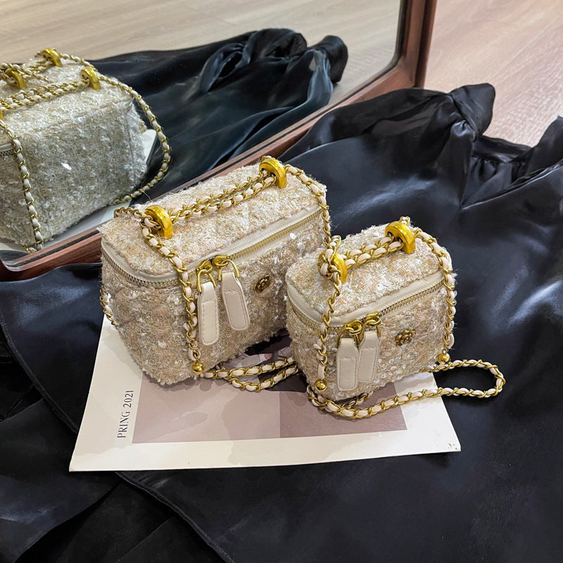 Women's mini handbag with removable shoulder strap