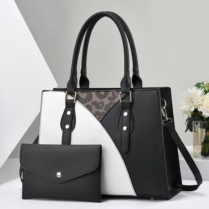 Ladies' fashionable tote bag with removable clutch