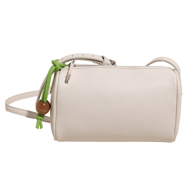 Women's Shoulder Bag made of high-quality synthetic leather with colorful drawstring