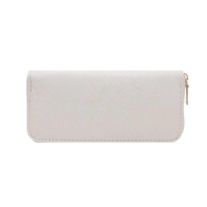 Women's elegant wallet in luxurious snake pattern