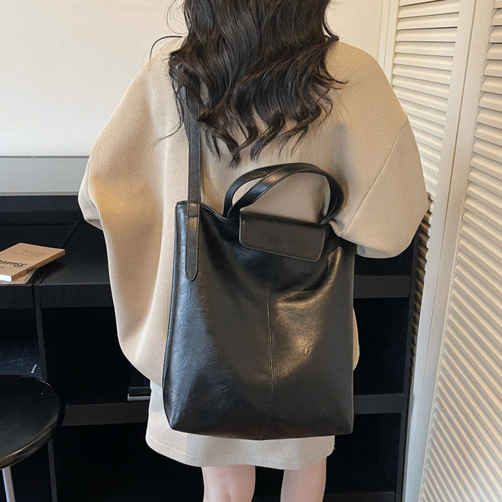 Women's high-quality leather tote bag