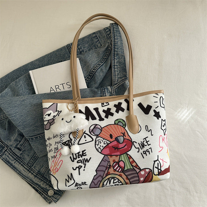 Women's Tote Bag with imaginative space travel motif