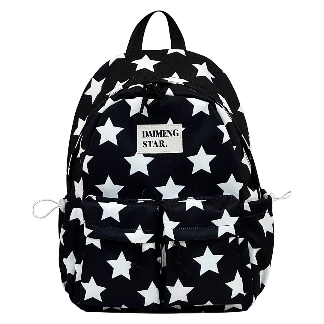 Star-Patterned Casual Backpack