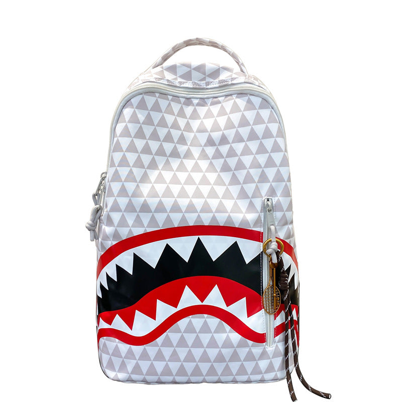 Backpack with Unique Shark Motif