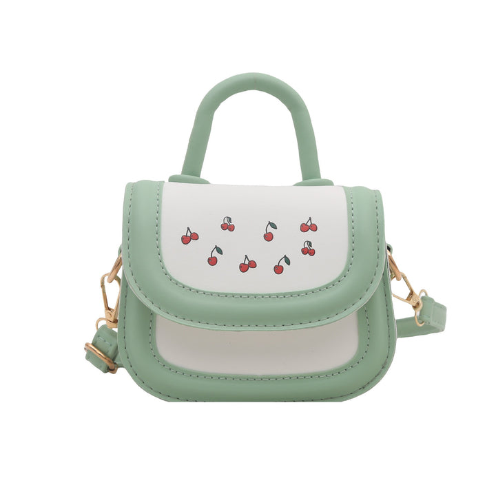 Ladies stylish mini handbag with fruity cherry motif
