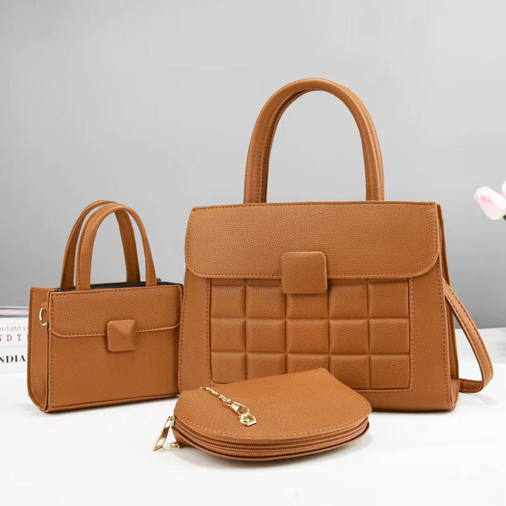 Women high-quality handbag set with stylish accents