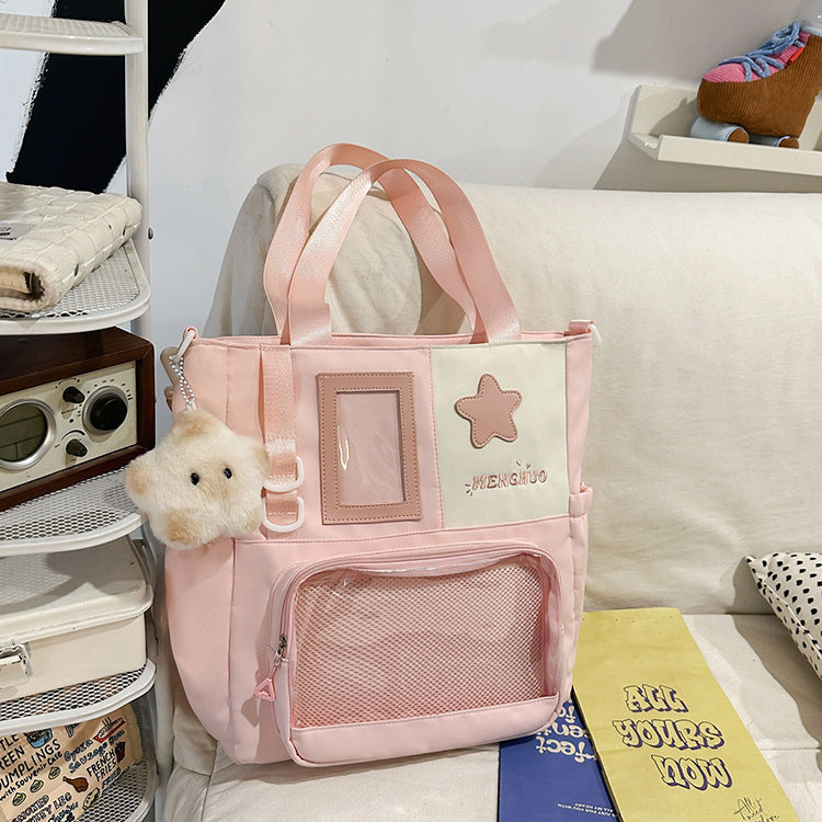 Functional School Backpack with Clear Pocket