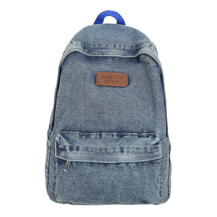 Stylish Denim School Backpack