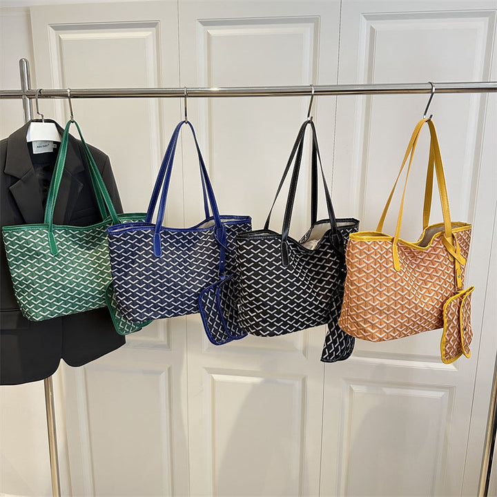 Women's elegant shopping bag with modern pattern