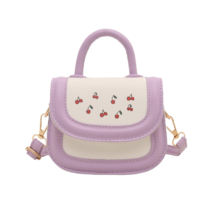 Ladies stylish mini handbag with fruity cherry motif