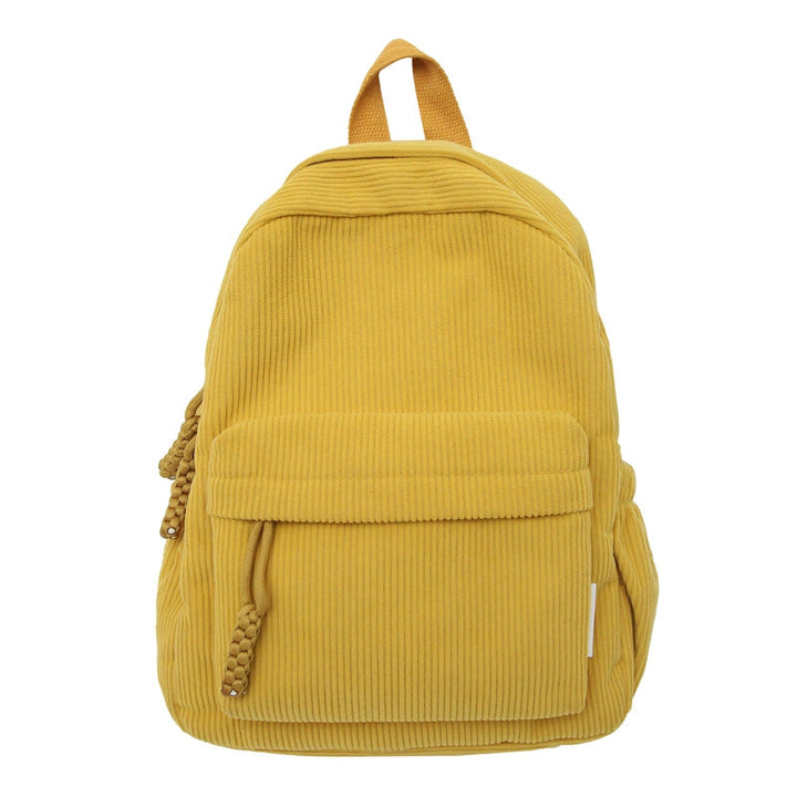 Corduroy Textured Mini School Backpack