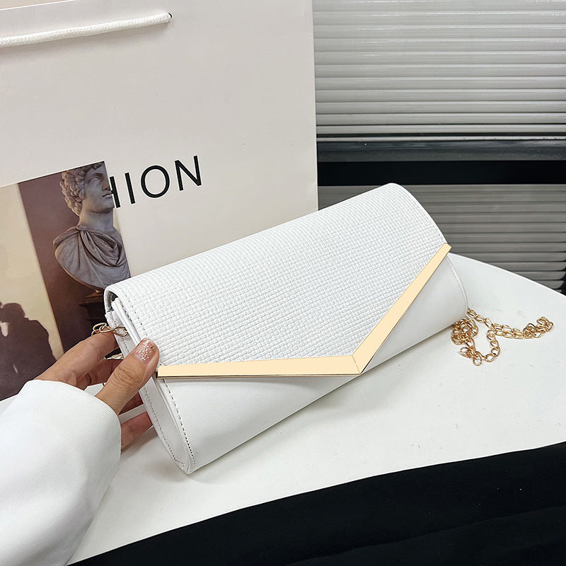 Women elegant clutch bag with glitter accent