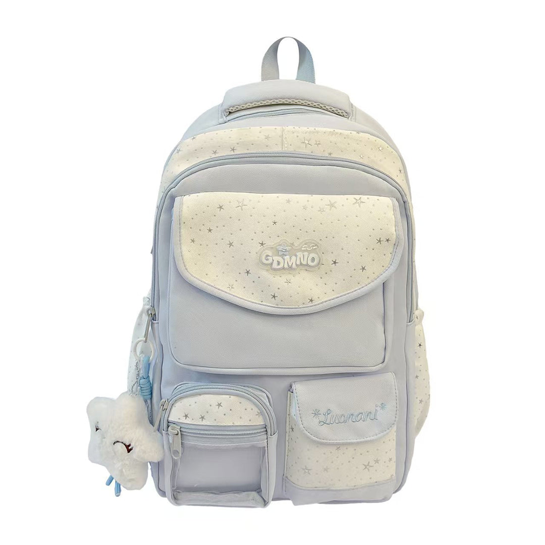 Star Patterned School Backpack