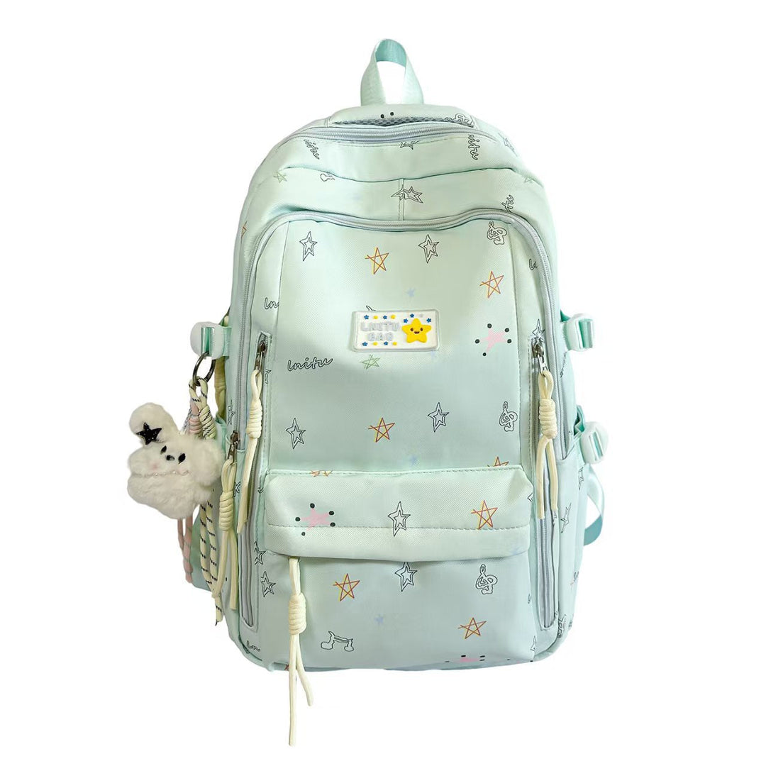 Star-Patterned Multi-Function Backpack