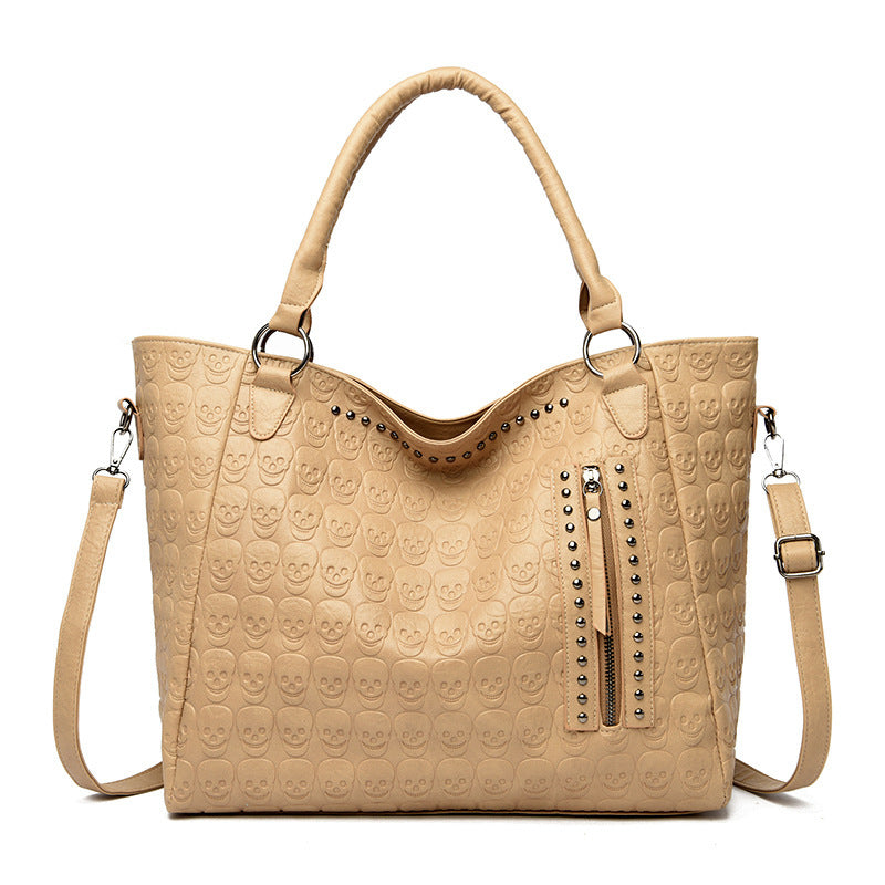 Women's fashionable tote bag with playful design