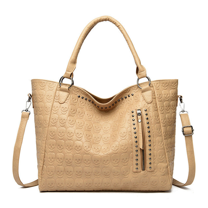 Women's fashionable tote bag with playful design