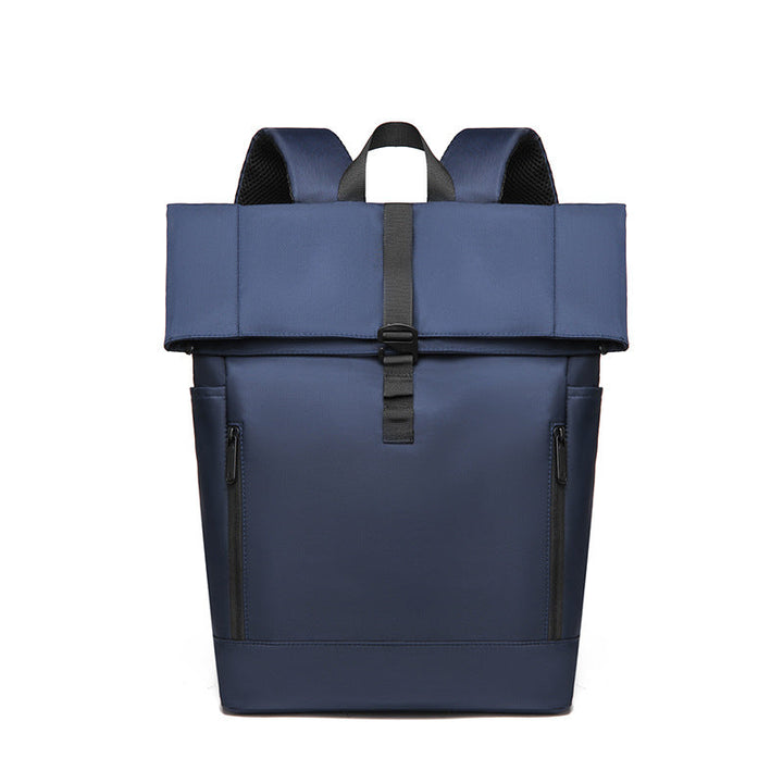 Urban Backpack with Modern Fold Closure and Versatile Compartments