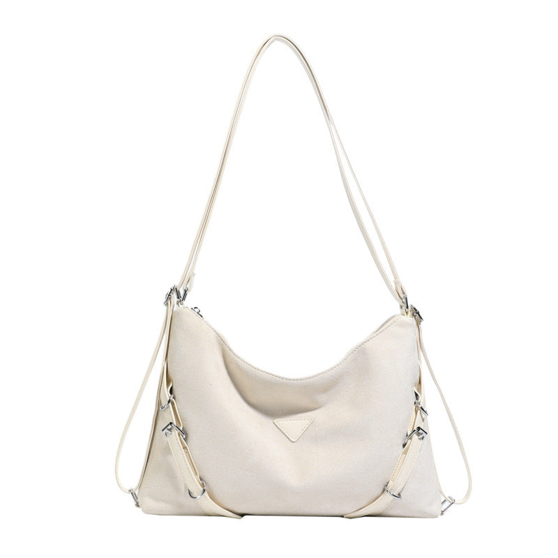 Women's shoulder bag with removable shoulder strap and modern design