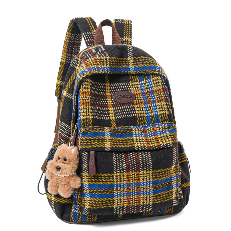 Cozy Patterned School Backpack