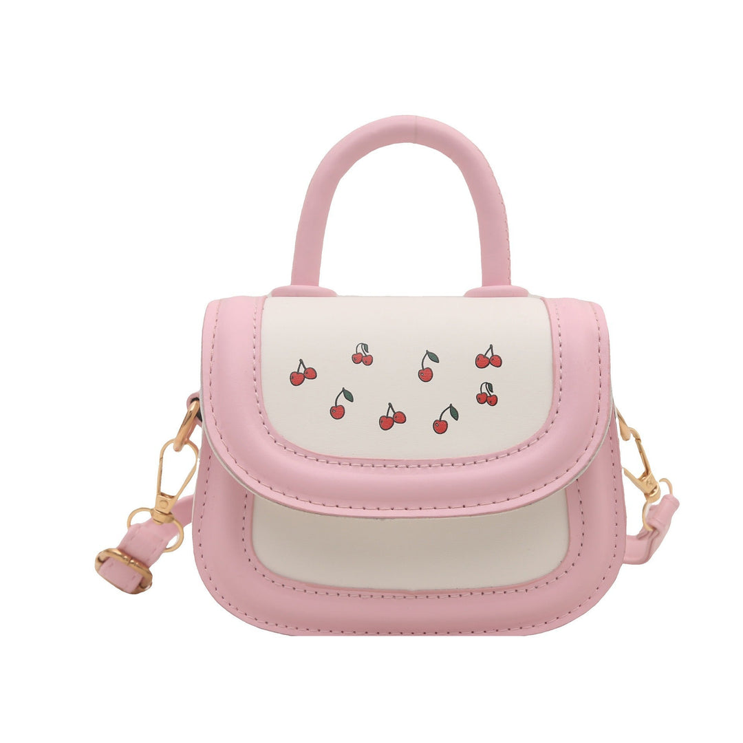 Ladies stylish mini handbag with fruity cherry motif