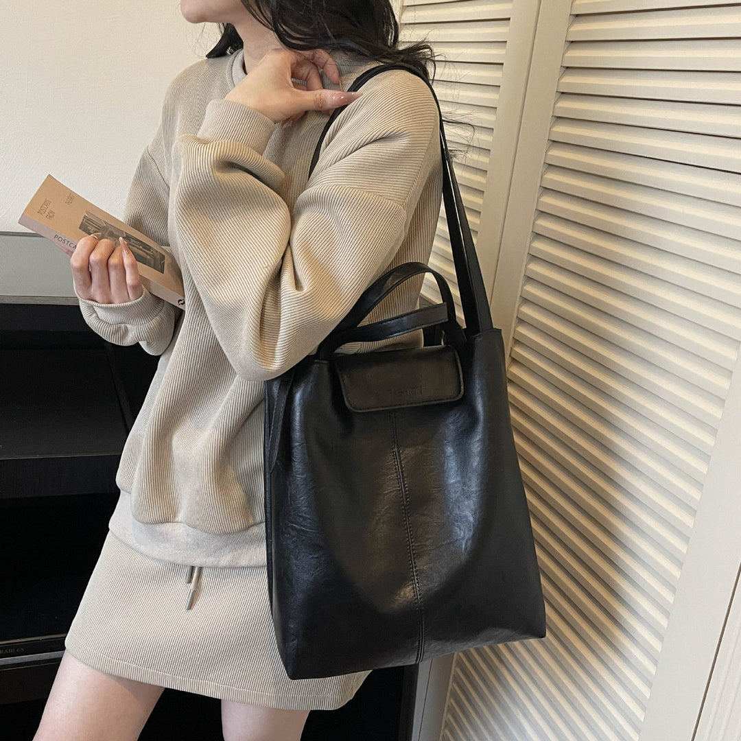 Women's high-quality leather tote bag