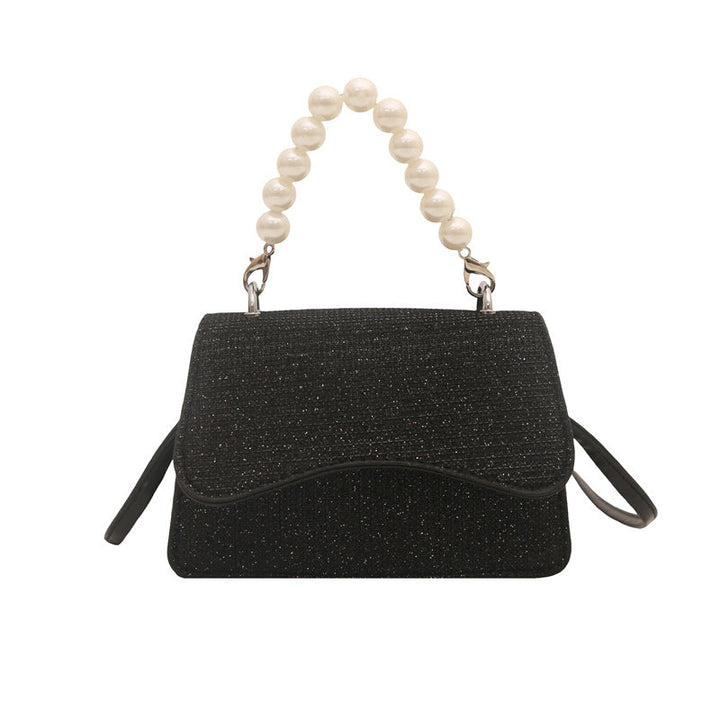 Women Mini Handbag with Bead Accent