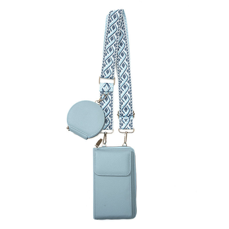 Shoulder bag with phone pocket