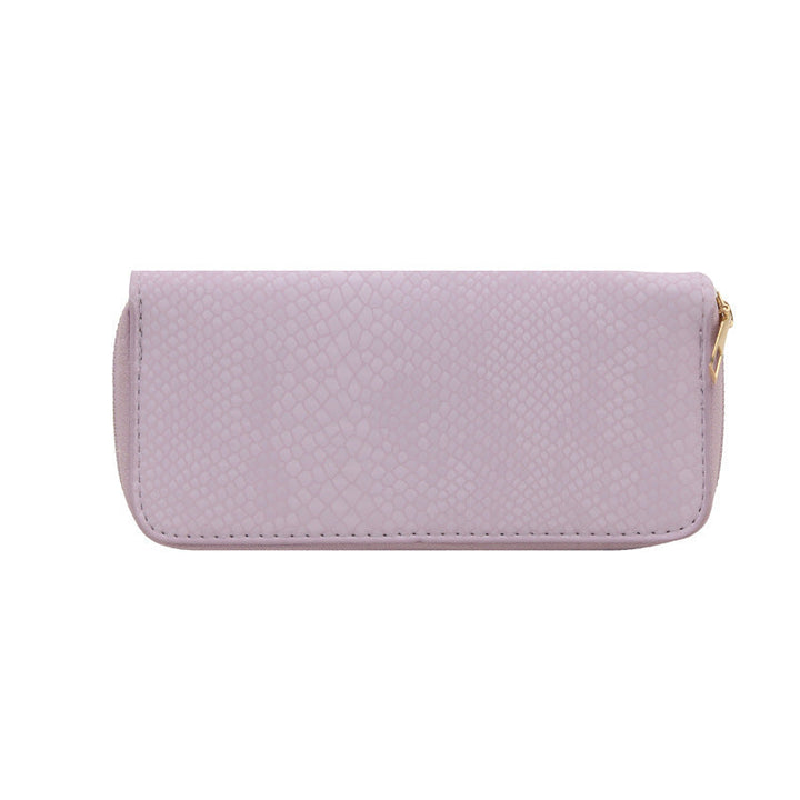 Women's elegant wallet in luxurious snake pattern