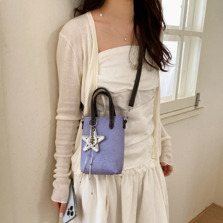 Women's practical mini handbag with removable pendant