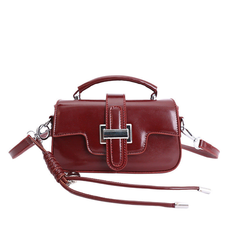 Women's handbag made of high-quality faux leather with detachable shoulder strap