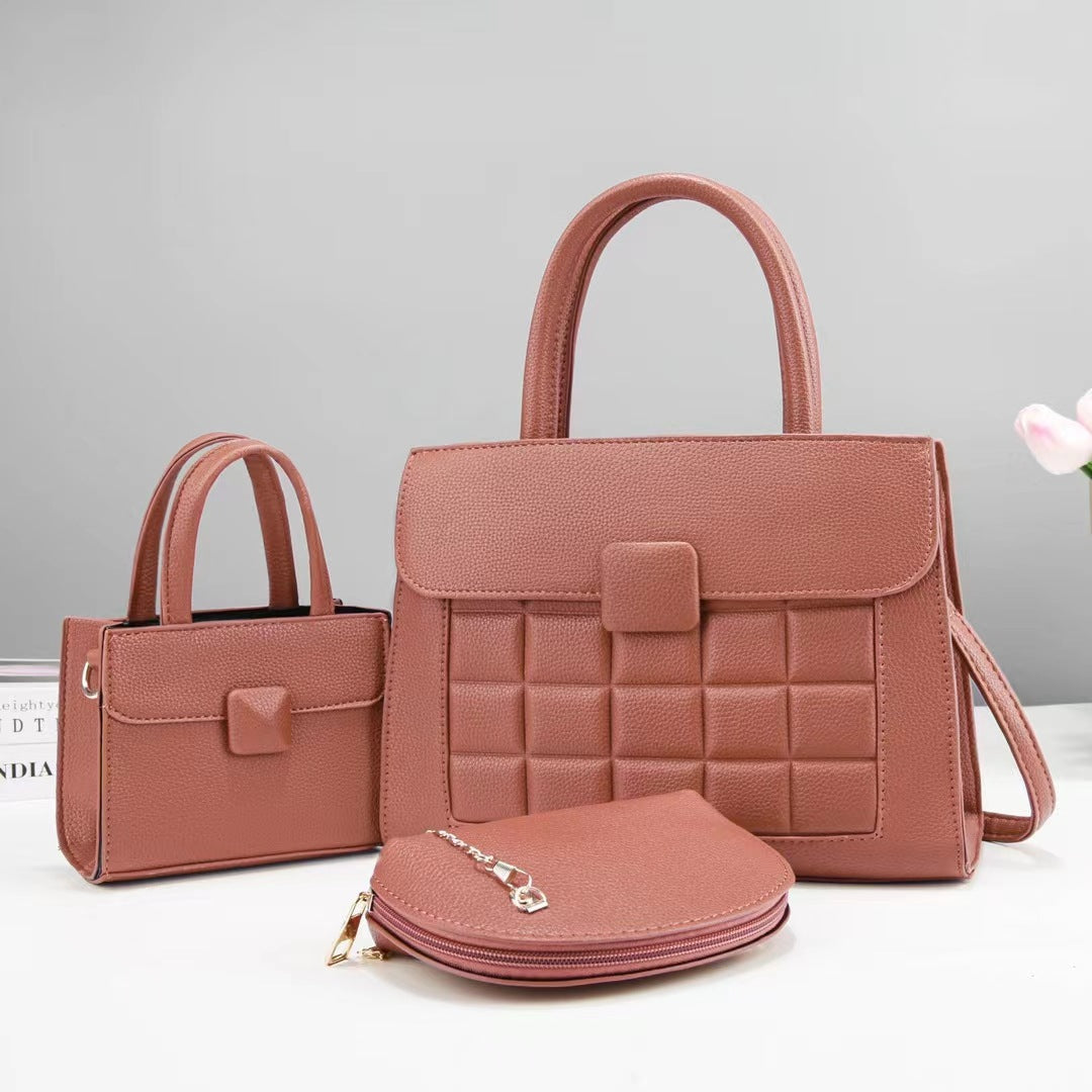 Women high-quality handbag set with stylish accents