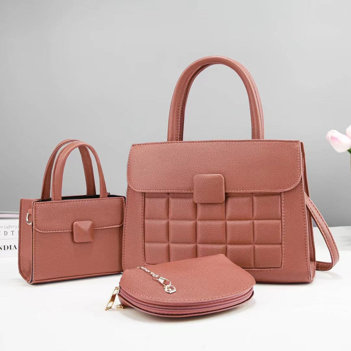 Women high-quality handbag set with stylish accents