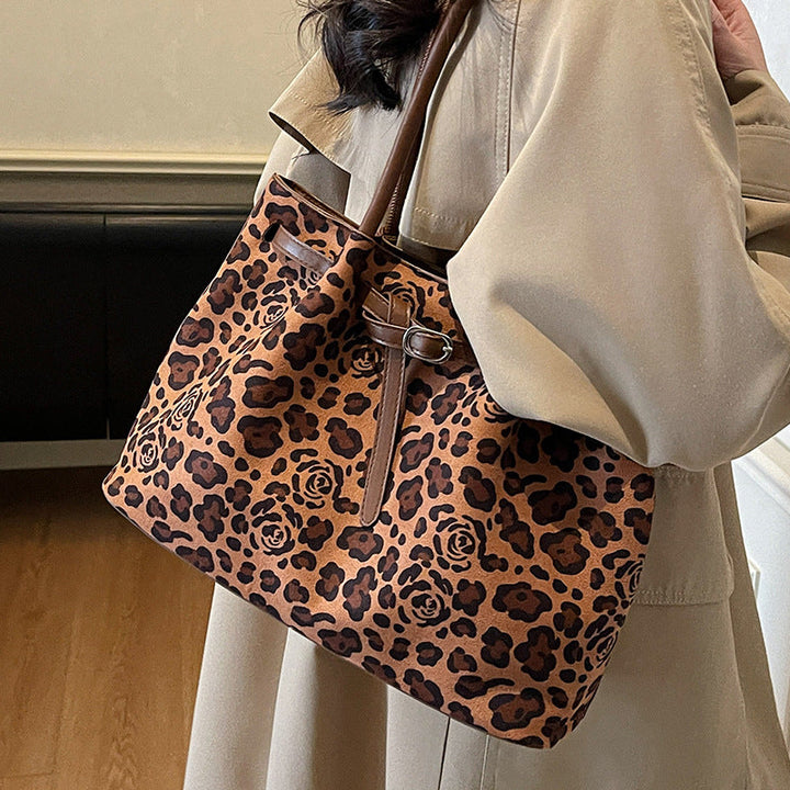 Women's Shopper Bag with floral and animal design