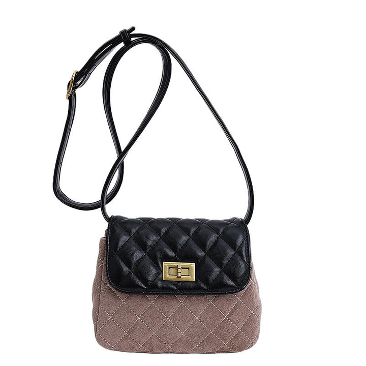 Women elegant shoulder bag with matte finish and textured design