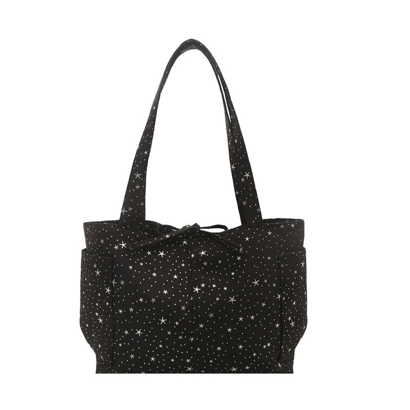 Women's Tote Bag with Sparkling Star Design