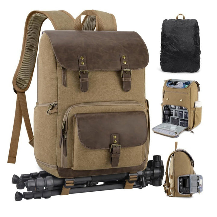 Multifunctional backpack with camera equipment compartments