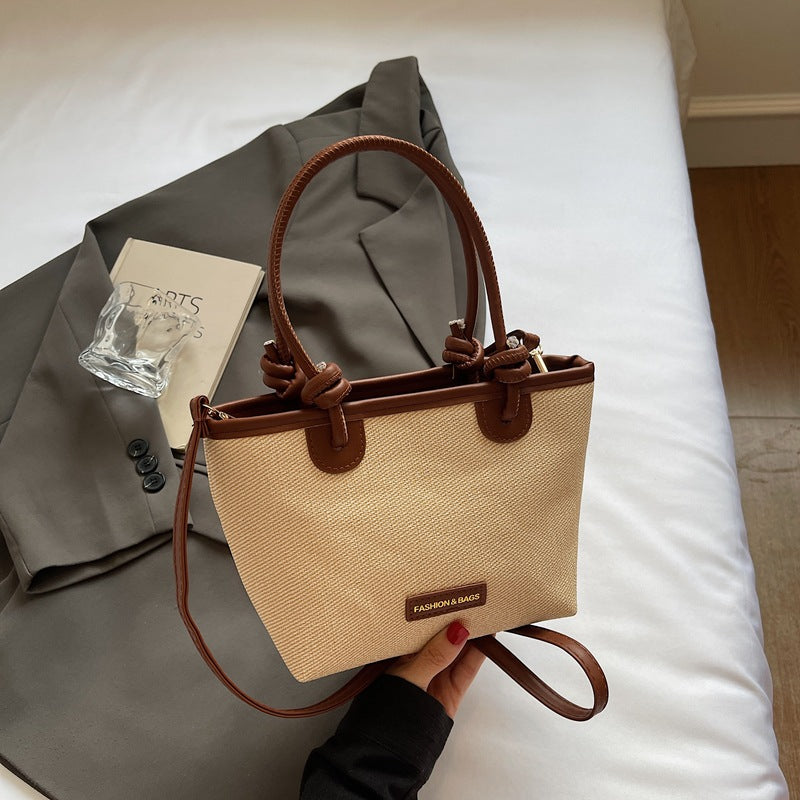 Women practical tote bag with stylish handles