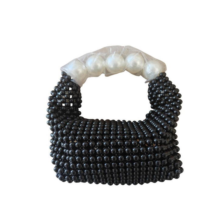 Women's pearl-embellished mini handbag
