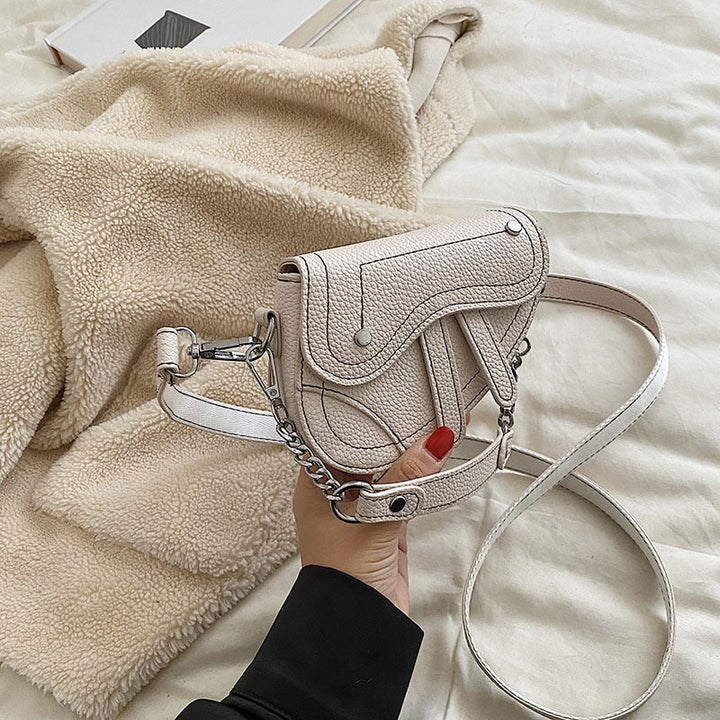 Women's mini handbag in modern, structured design