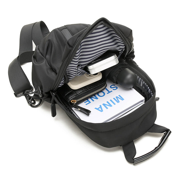 Compact Sling Backpack with Multiple Storage Compartments