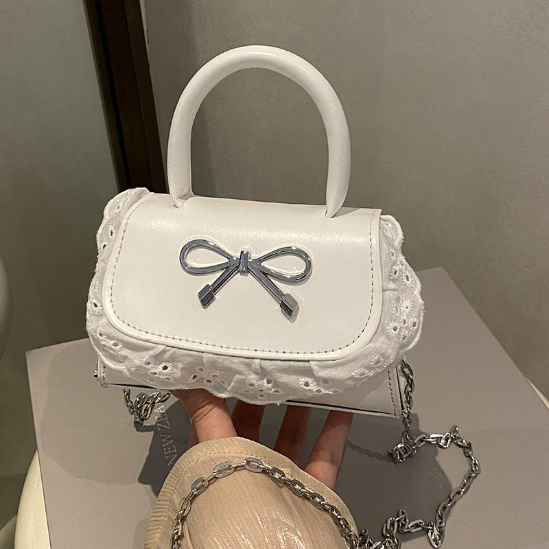 Ladies Mini Handbag with Ruffle Detail