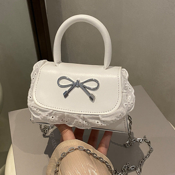 Ladies Mini Handbag with Ruffle Detail