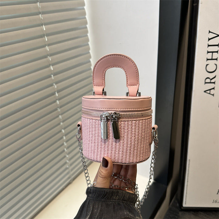 Women's mini backpack handbag with elegant zipper and practical carrying handle