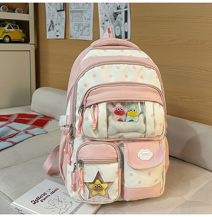 Multi-Pocket School Backpack and Tote Bag Set