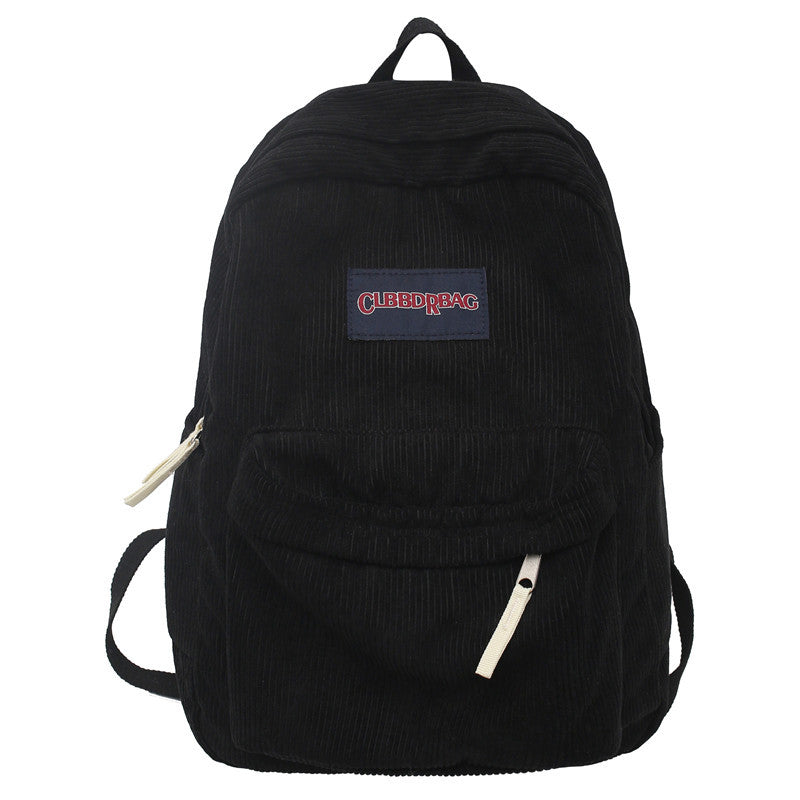 Corduroy Utility School Backpack