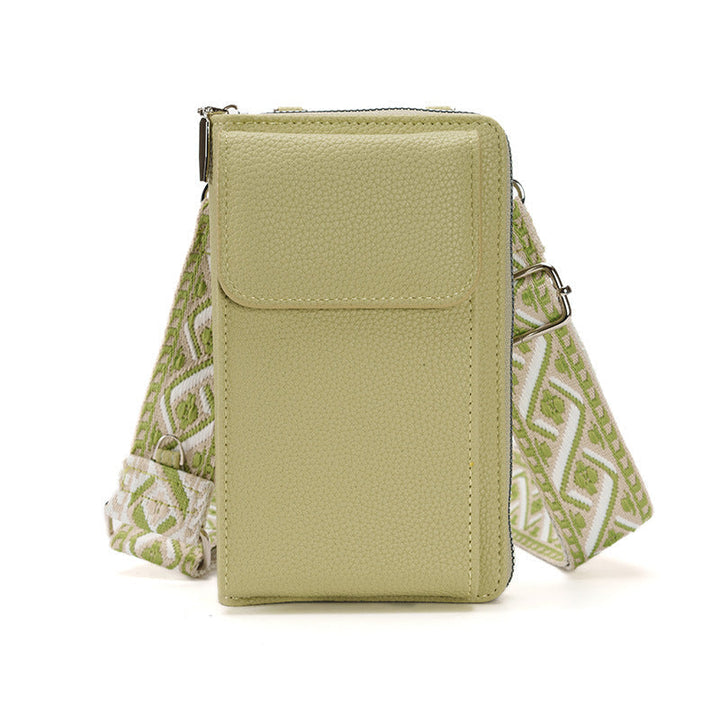 Shoulder bag with phone pocket